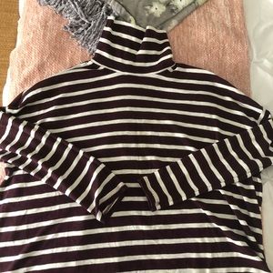AERIE | Striped Turtleneck Long sleeve
